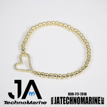 Cargar imagen en el visor de la galería, Pulsera De Corazon Mujer Dorada Ajustable Stainless Steel
