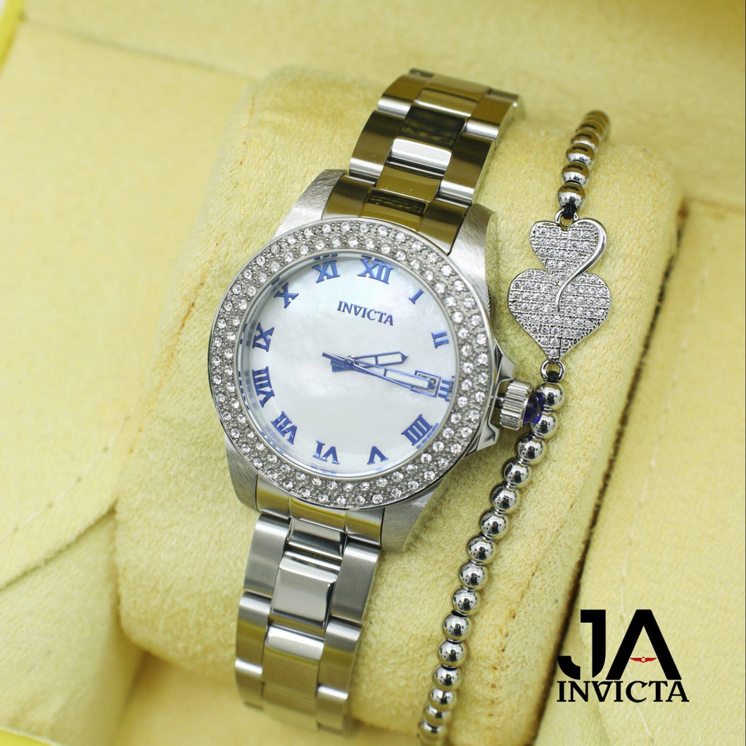 Invicta Angel Women's Watch w/ Mother of Pearl Dial - 34mm, Steel