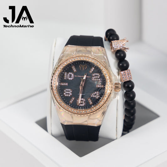 Technomarine Cruise Monogram 45mm Rose Gold Stainless steel Una Pulsera Gratis