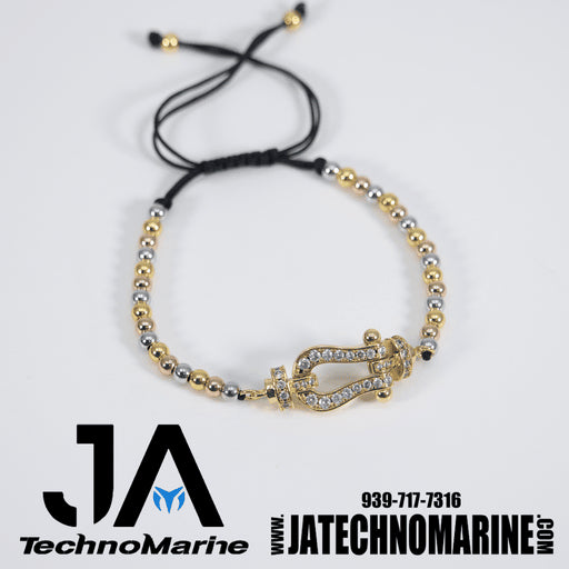 Pulsera Tres Tonos De Mujer  Ajustable Stainless Steel