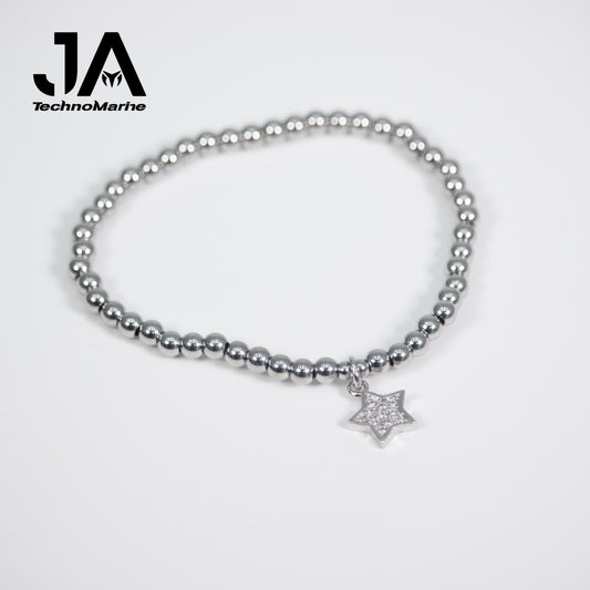 Pulsera De Estrella Mujer Silver Ajustable Stainless Steel