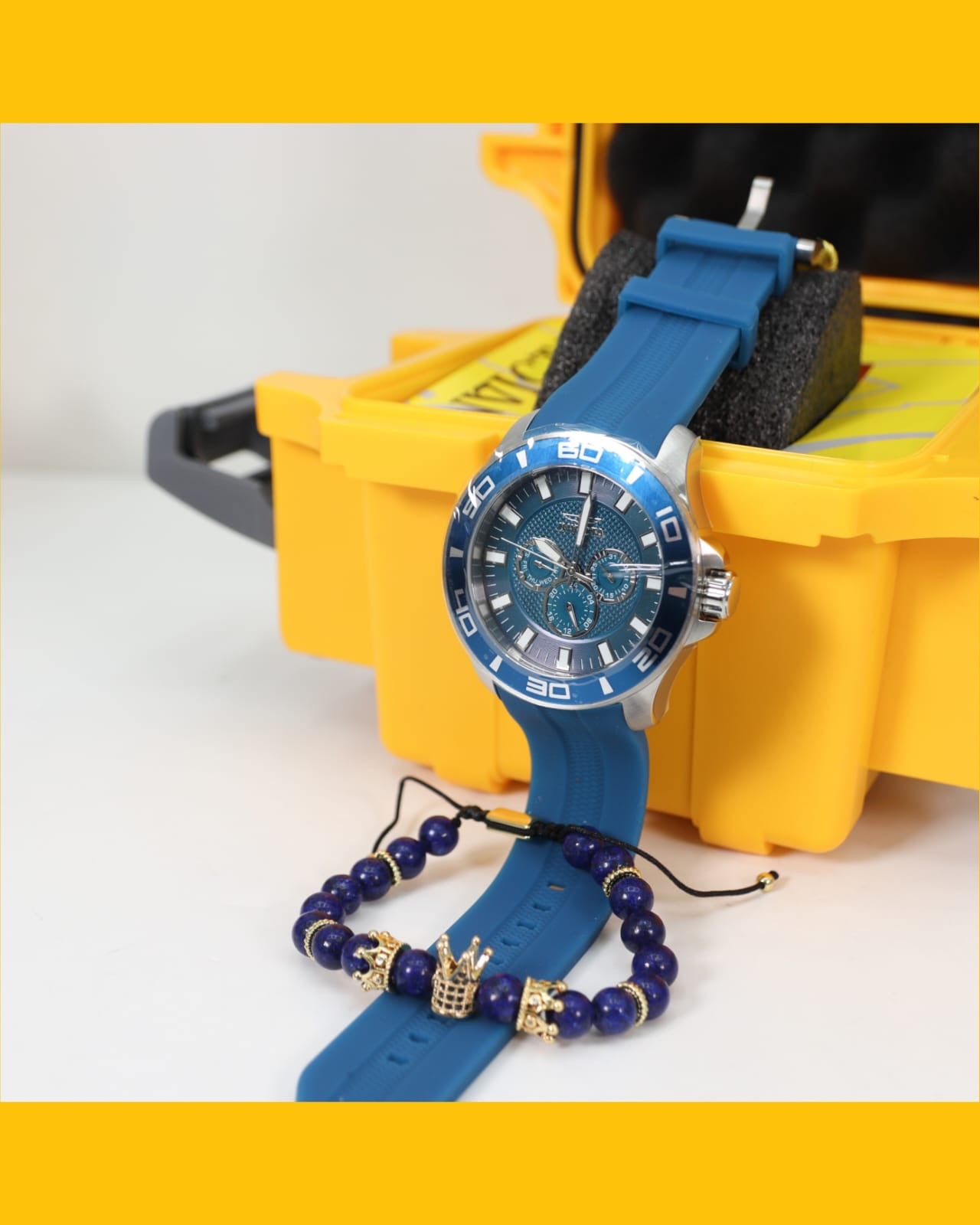 Invicta Pro Driver Men's Quartz Watch - 50mm Blue