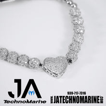 Cargar imagen en el visor de la galería, Pulsera De Corazón Mujer Ajustable Silver Stainless Steel

