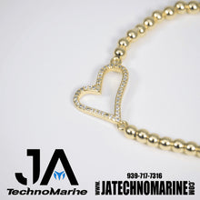 Cargar imagen en el visor de la galería, Pulsera De Corazon Mujer Dorada Ajustable Stainless Steel
