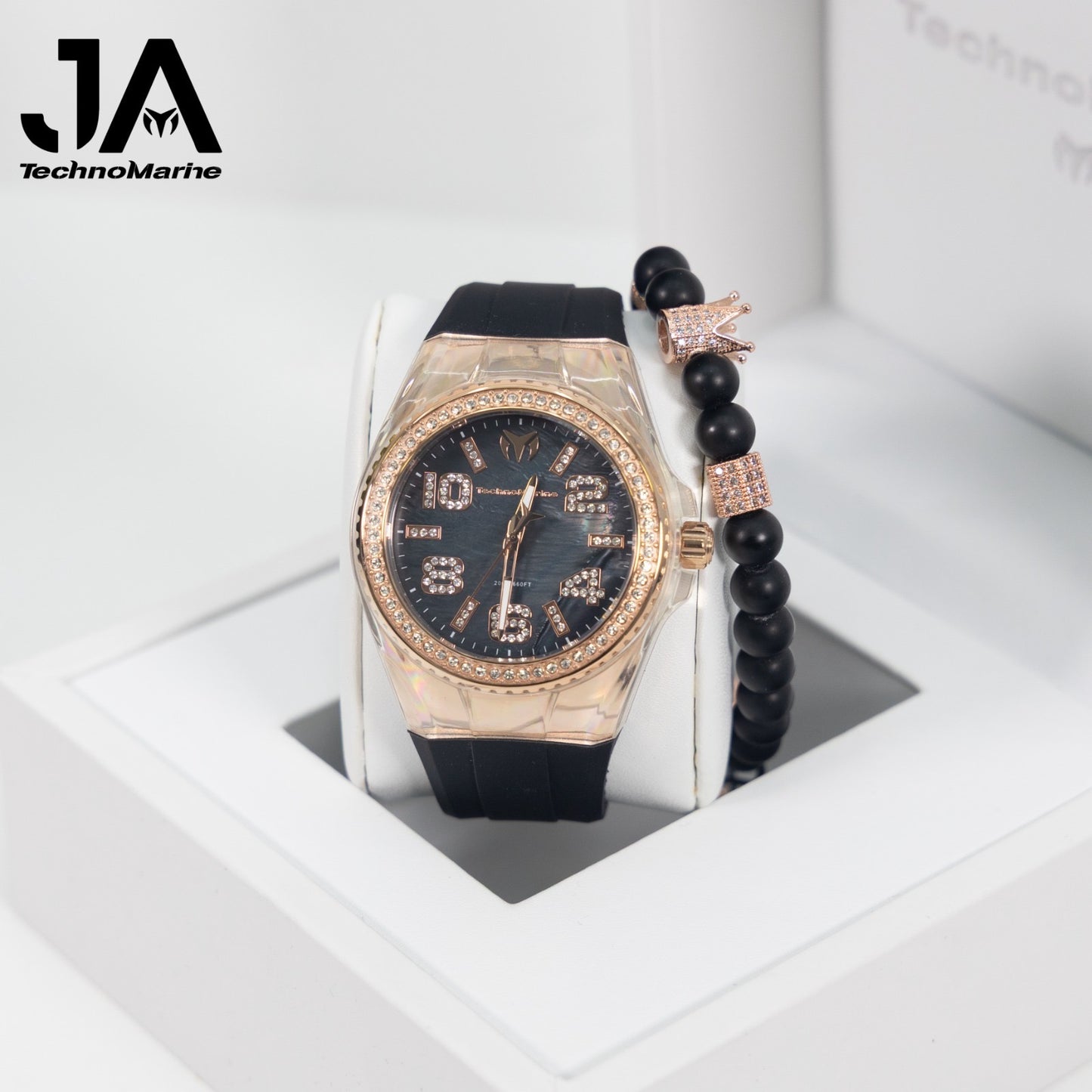 Technomarine Cruise Monogram 45mm Rose Gold Stainless steel Una Pulsera Gratis