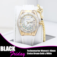 Load image into Gallery viewer, 𝐓𝐄𝐂𝐇𝐍𝐎𝐌𝐀𝐑𝐈𝐍𝐄 Women&#39;s 40mm Cruise Dream Gold &amp; White
