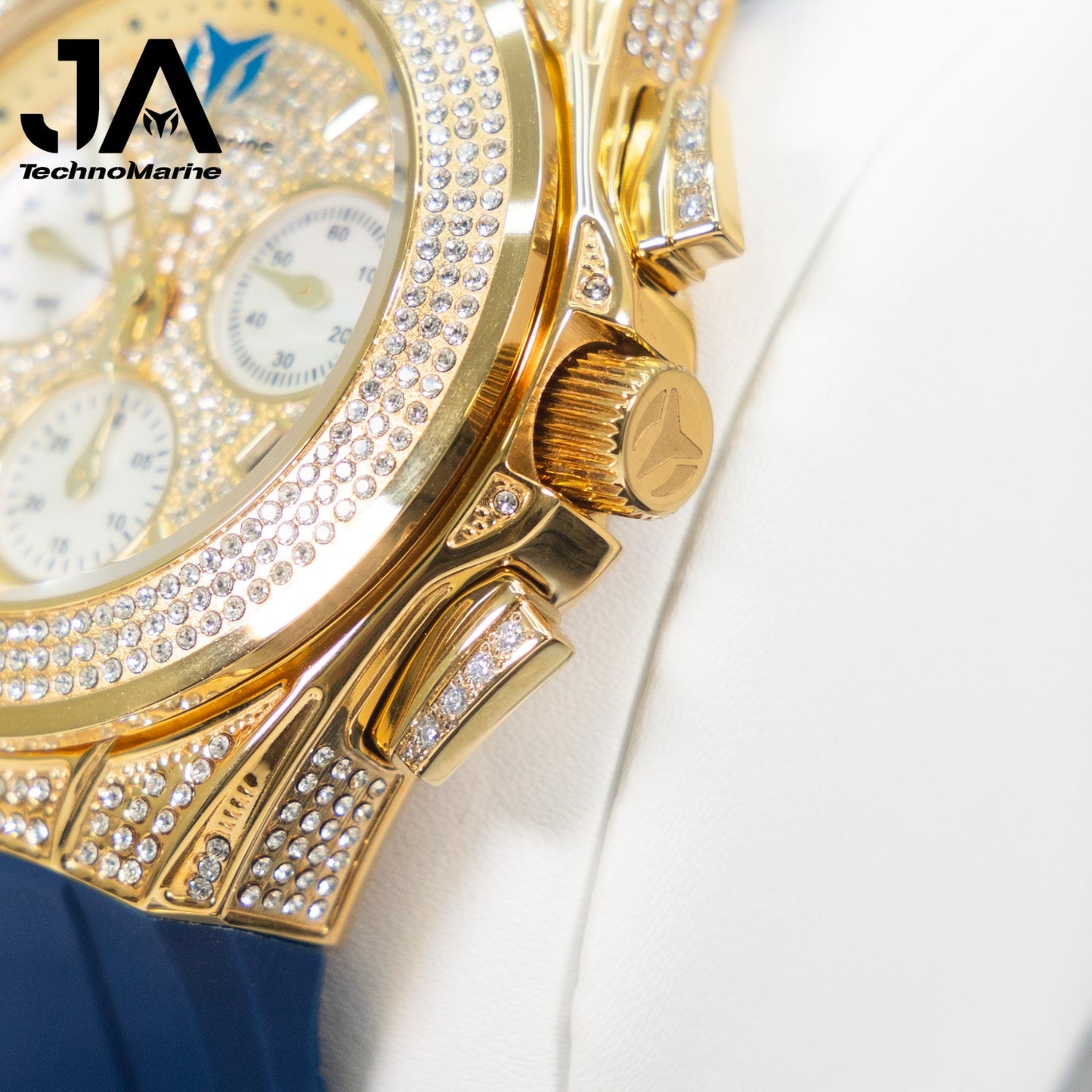 Technomarine Pave Cruise Swiss Machine- Gold Color
