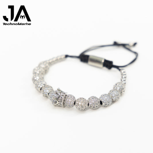 Pulsera Para Hombres Ajustable Color Silver