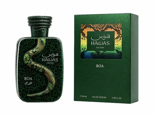 Hawas For Him Boa Eau De Parfum Rasasi Unisex 3.38oz + 5 % Descuento Adicional