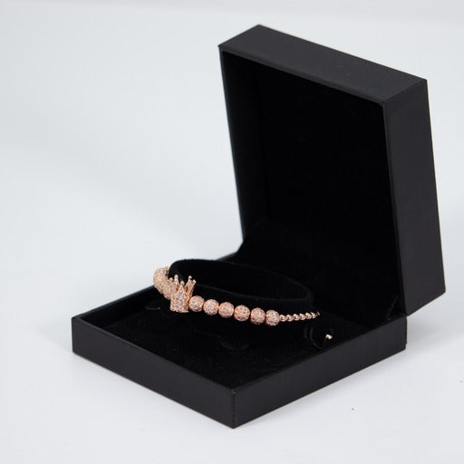 Pulsera Con Corona Rose Gold Ajustable