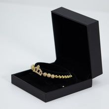 Cargar imagen en el visor de la galería, Pulsera De Corona Mujer Dorada Ajustable Stainless Steel
