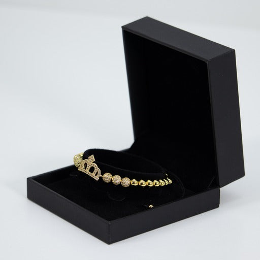 Pulsera De Corona Mujer Dorada Ajustable Stainless Steel