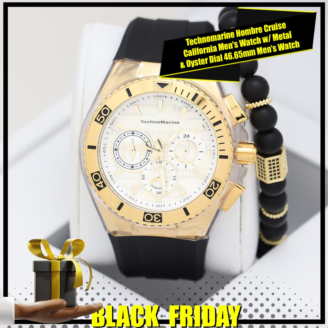 Technomarine Hombre Cruise California Men's Watch w/ Metal, & Oyster Dial