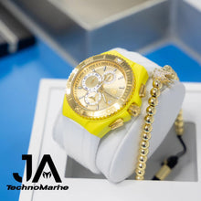 Cargar imagen en el visor de la galería, Technomarine Cruise Star Gold &amp; Gold 46mm Watch Una Pulsera Gratis Yellow
