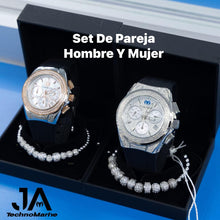 Load image into Gallery viewer, Technomarine (PAVE) 46mm Set Men&#39;s Cruise Collections SWISS Machine Color Silver And 2021 TechnoMarine Custom Pave 40mm For (Women)
