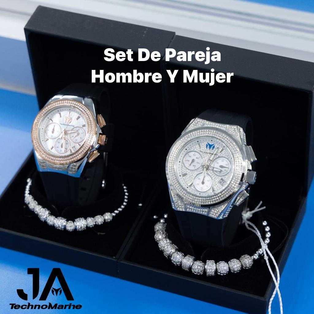 Technomarine (PAVE) 46mm Set Men's Cruise Collections SWISS Machine Color Silver And 2021 TechnoMarine Custom Pave 40mm For (Women)