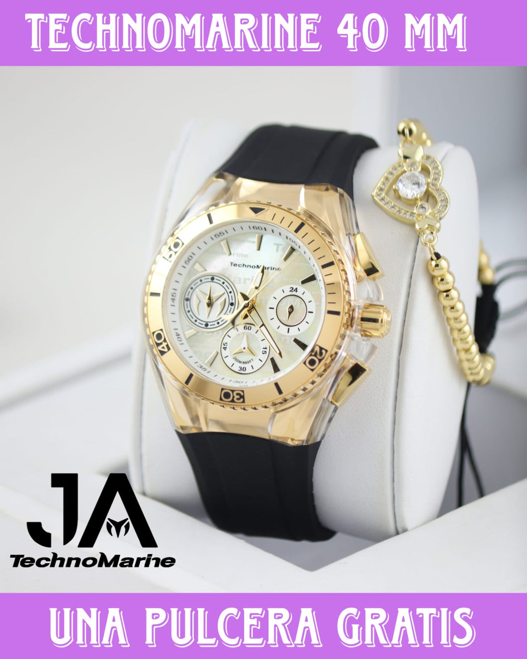 Technomarine Mujer Cruise Quartz Watch gold 40mm