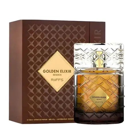 GOLDEN ELIXIR RESERVE RIFFS 3.4oz 5% DE DESCUENTO ADICIONAL TOTAL DESCUENTO APLICADO $26.50