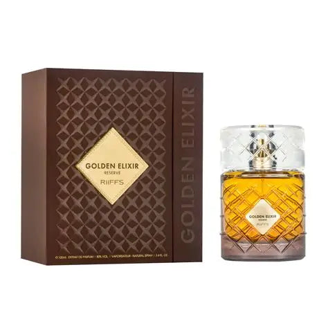 GOLDEN ELIXIR RESERVE RIFFS 3.4oz 5% DE DESCUENTO ADICIONAL TOTAL DESCUENTO APLICADO $26.50
