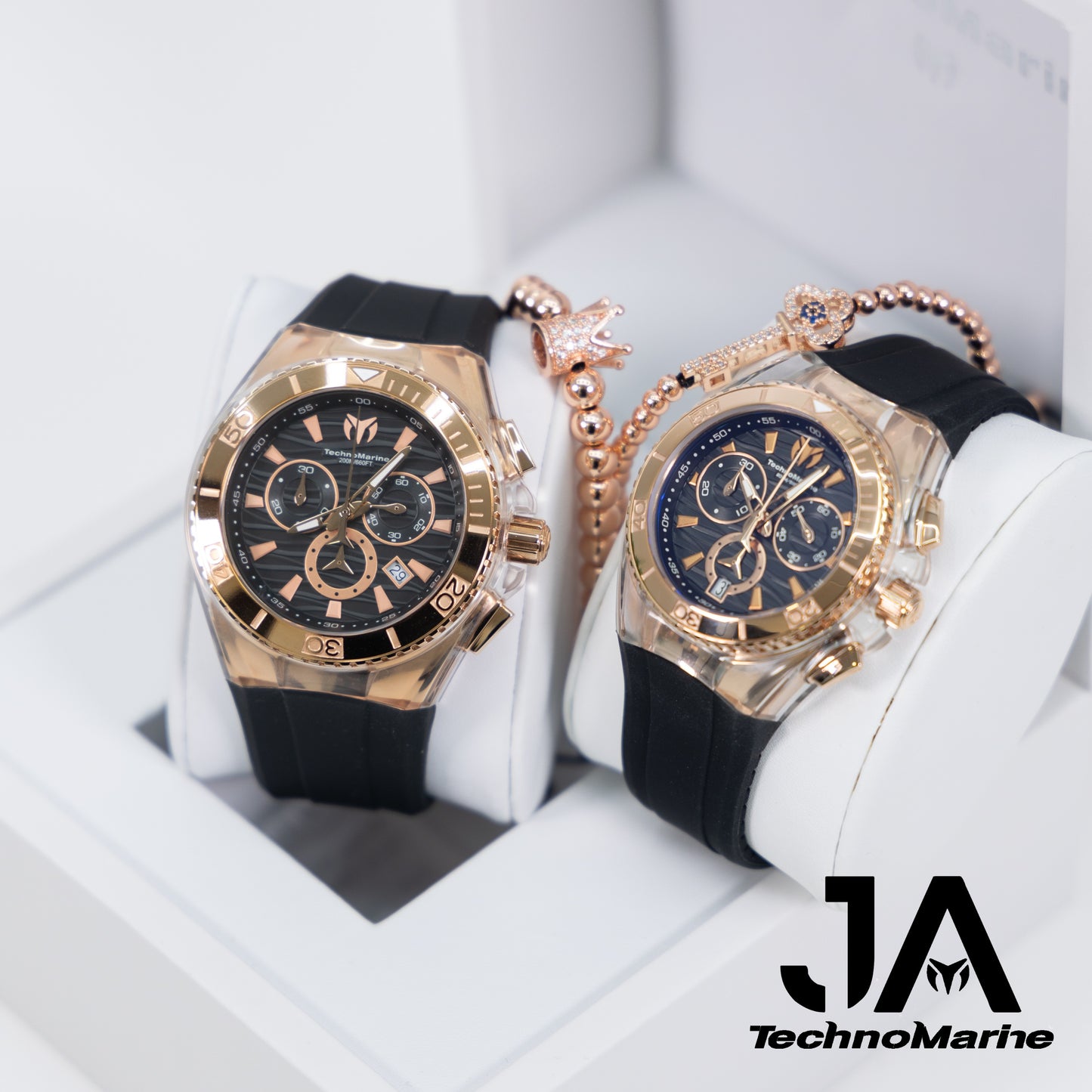 Set Dos ×1  TechnoMarine Cruise Star Men's Watch - 46.65mm, Black y TechnoMarine Cruise Star Men's Watch - 40.57mm, Black