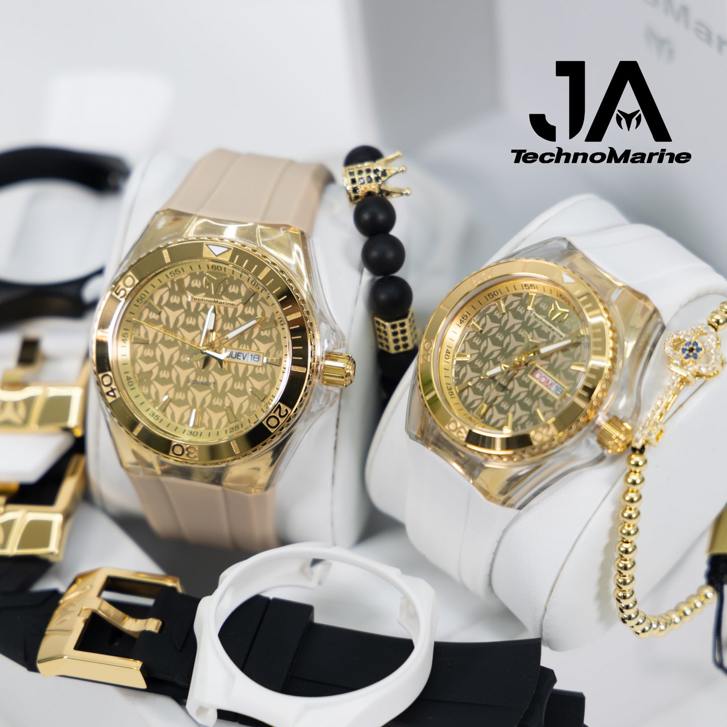 Set Technomarine Cruise Monogram 46mm Man and cruise monogram 40mm Woman 