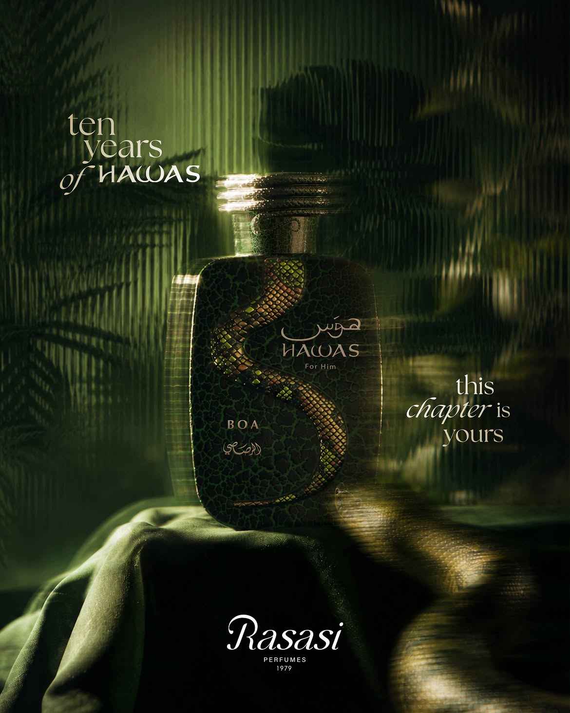 Hawas For Him Boa Eau De Parfum Rasasi Unisex 3.38oz + 5 % Descuento Adicional