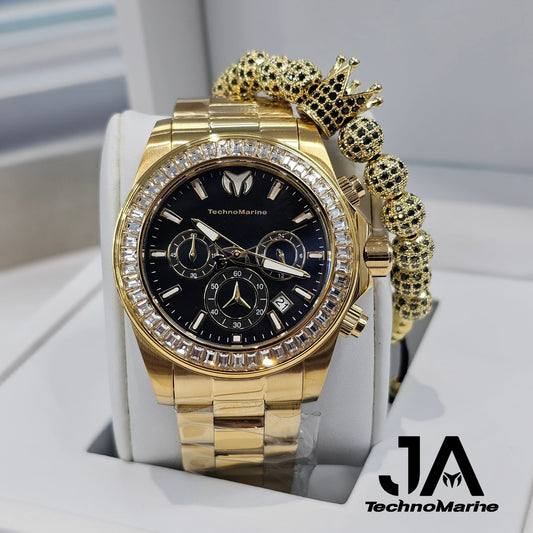 Technomarine Men Manta Ray Chronograph Quartz White Dial 42 mm