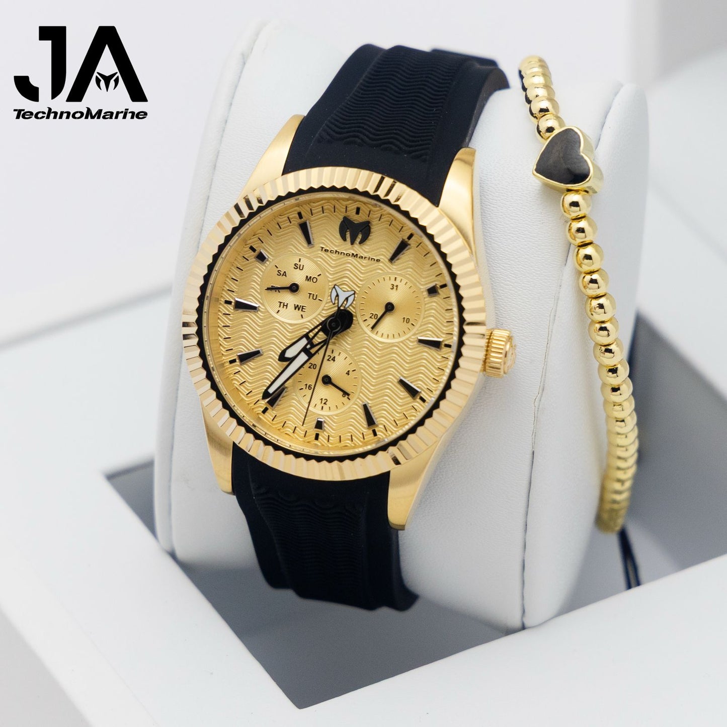 TechnoMarine Sea Dream Unisex Watch - 38mm, Black Una pulsera gratis