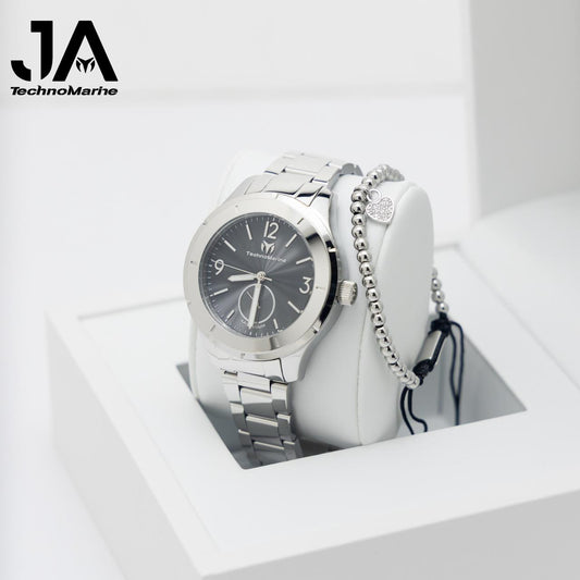 TechnoMarine MoonSun MoonSun Women Watch - 42mm, SILVER