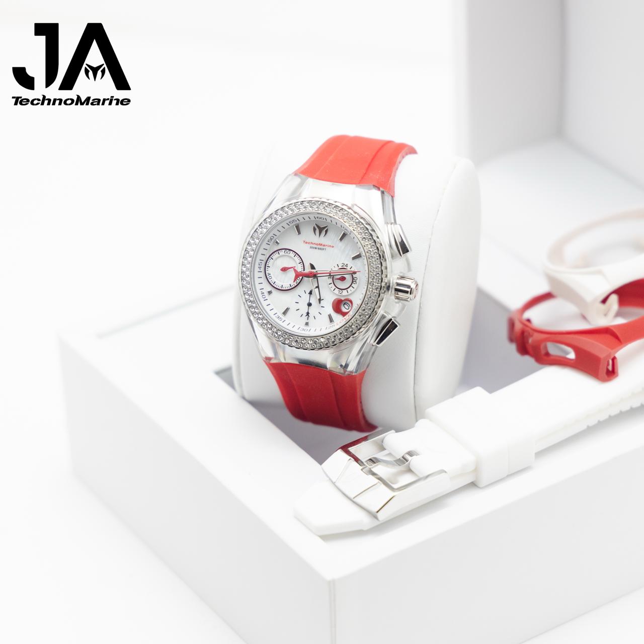 Technomarine  Cruise Valentine Ladies Chronograph Quartz Watch Silver