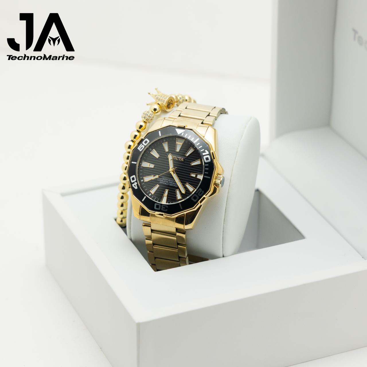 Invicta Diver Meridian Men's Watch - 46mm, Gold
