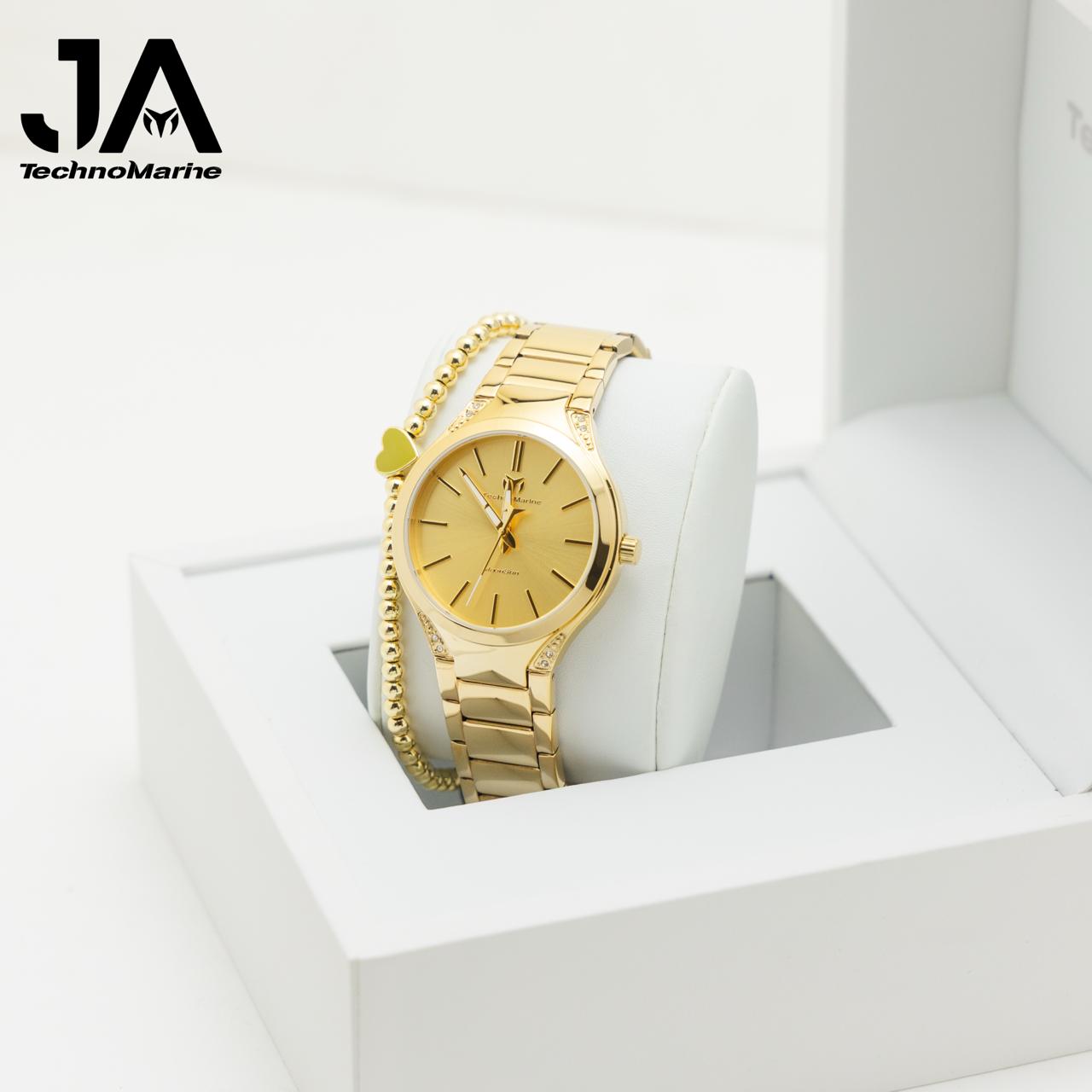 TechnoMarine MoonSun Women's Watch - 38mm, Gold + 5 % Descuento Adicional