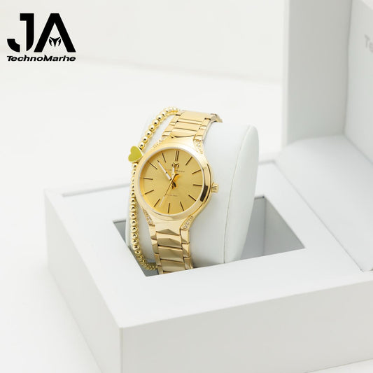 TechnoMarine MoonSun Women's Watch - 38mm, Gold + 5 % Descuento Adicional