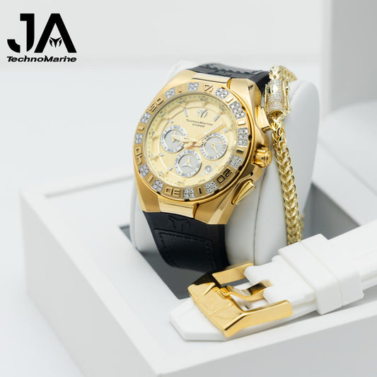 Technomarine Custom VVS1 Moissanite Cruise Men's Quartz Watch