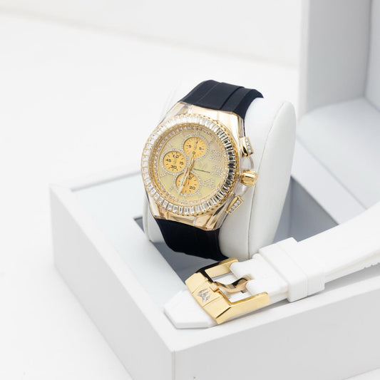 Technomarine Custom Botones y Hebilla VVS 1 Moissanite Cruise Glitz 45mm Gold w Stones Arrival