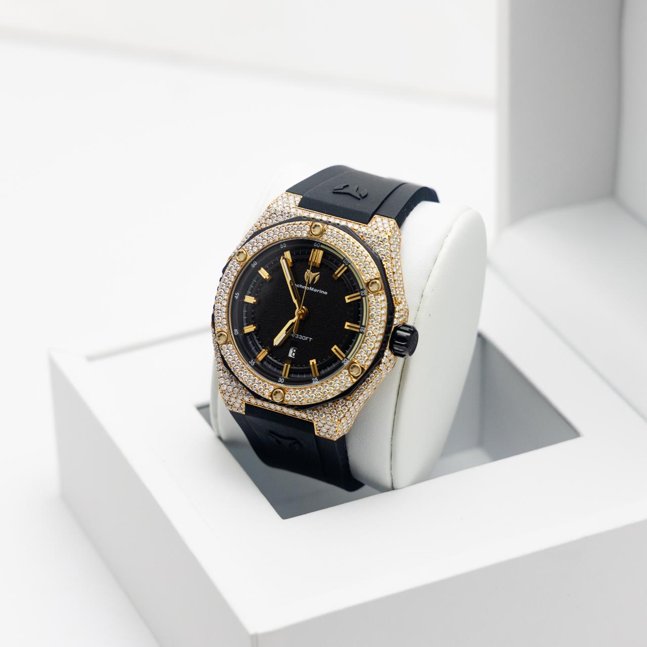 TechnoMarine Coral Legacy Dorado 45mm VVS1 Moissanite (Hombre)