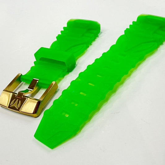 Correa hombre 44, 45 46 mm Pasador Verde