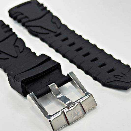 Correa mujer 40 mm pasador Negro Retro