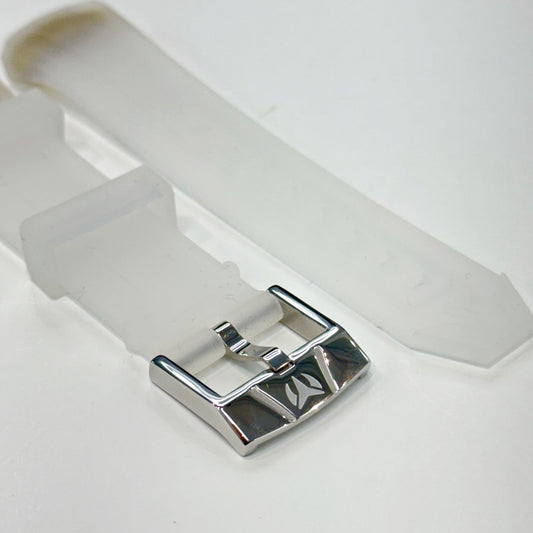 Correa mujer 40 mm Botón Clear Frosted