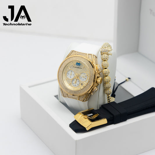Technomarine Pave Cruise Swiss Machine- Gold Color
