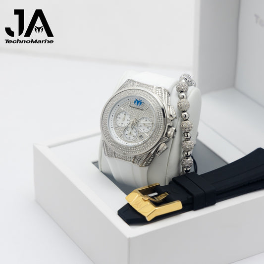 Technomarine Pave Cruise Swiss Machine- Gold Color