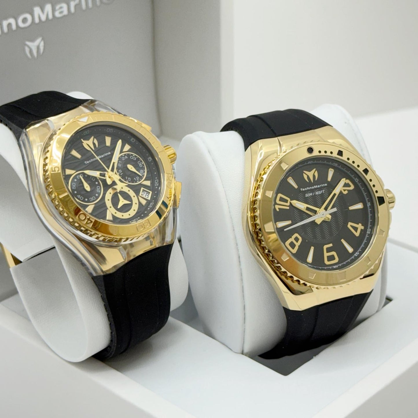 TechnoMarine Lusso Mare Men's Watch - 44mm,Technomarine Cruise Lady 40mm Stainless Steel Gold Black Dial Quartz