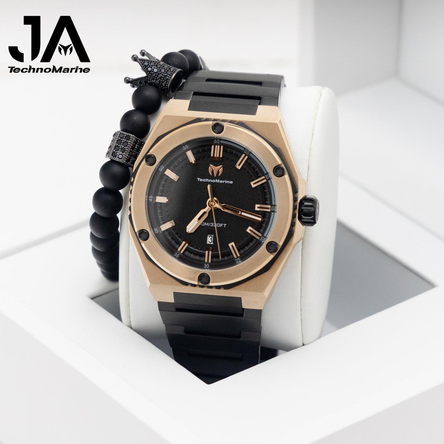 TechnoMarine Coral Coral Legacy Men's Watch - 45mm, Black Gris