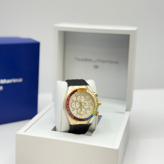 Technomarine Custom Cruise Glitz 45mm Black Rainbow