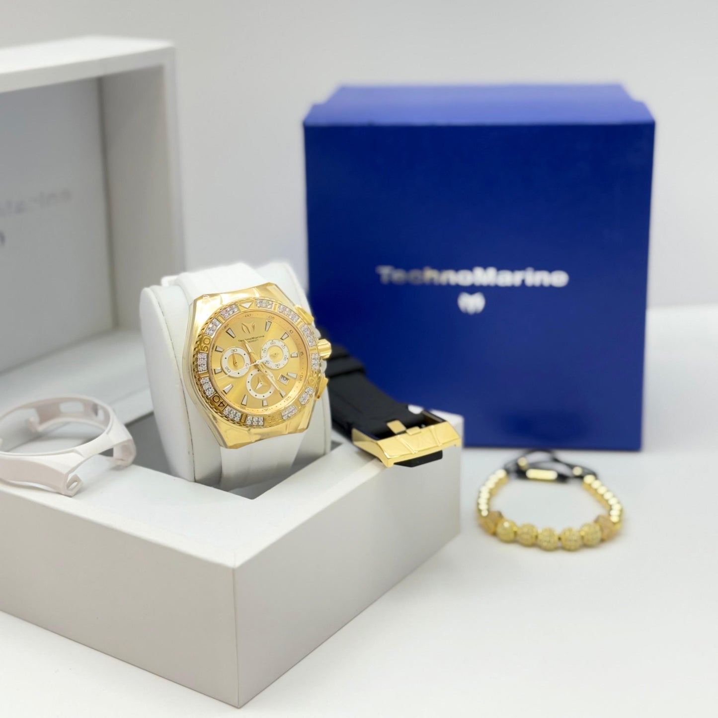 TECHNOMARINE Gold and Gold Suizo Custom  Men's Cruise Star Qtz Chrono Men's Watch 