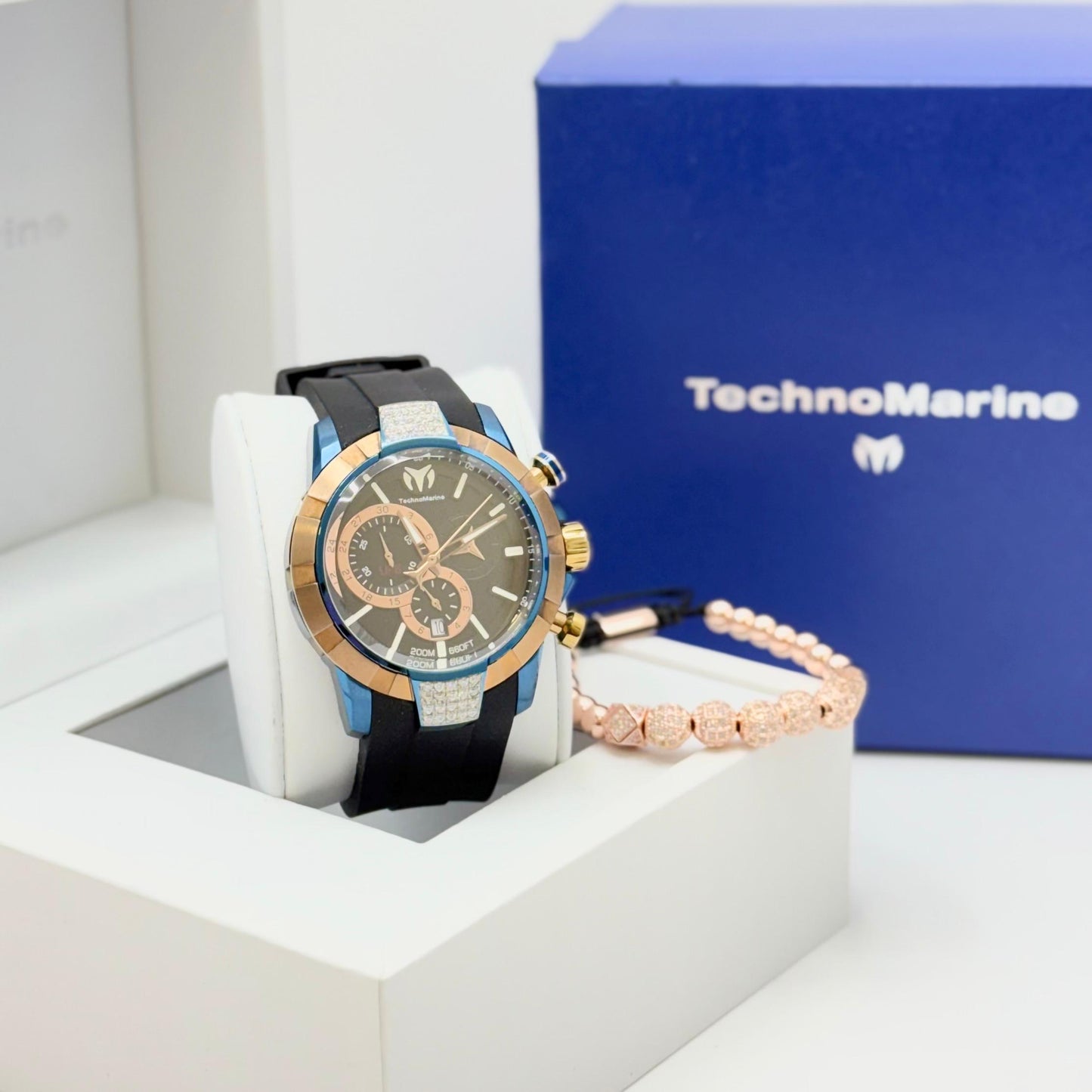 Technomarine 45 mm UF6 Quartz Gold and Gold  Dial Men's Watch Custom