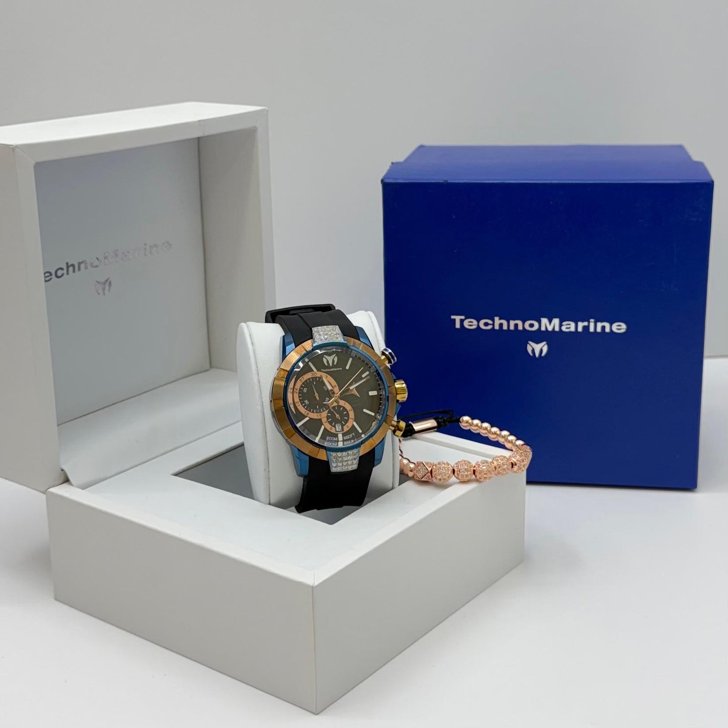 Technomarine 45 mm UF6 Quartz Gold and Gold  Dial Men's Watch Custom