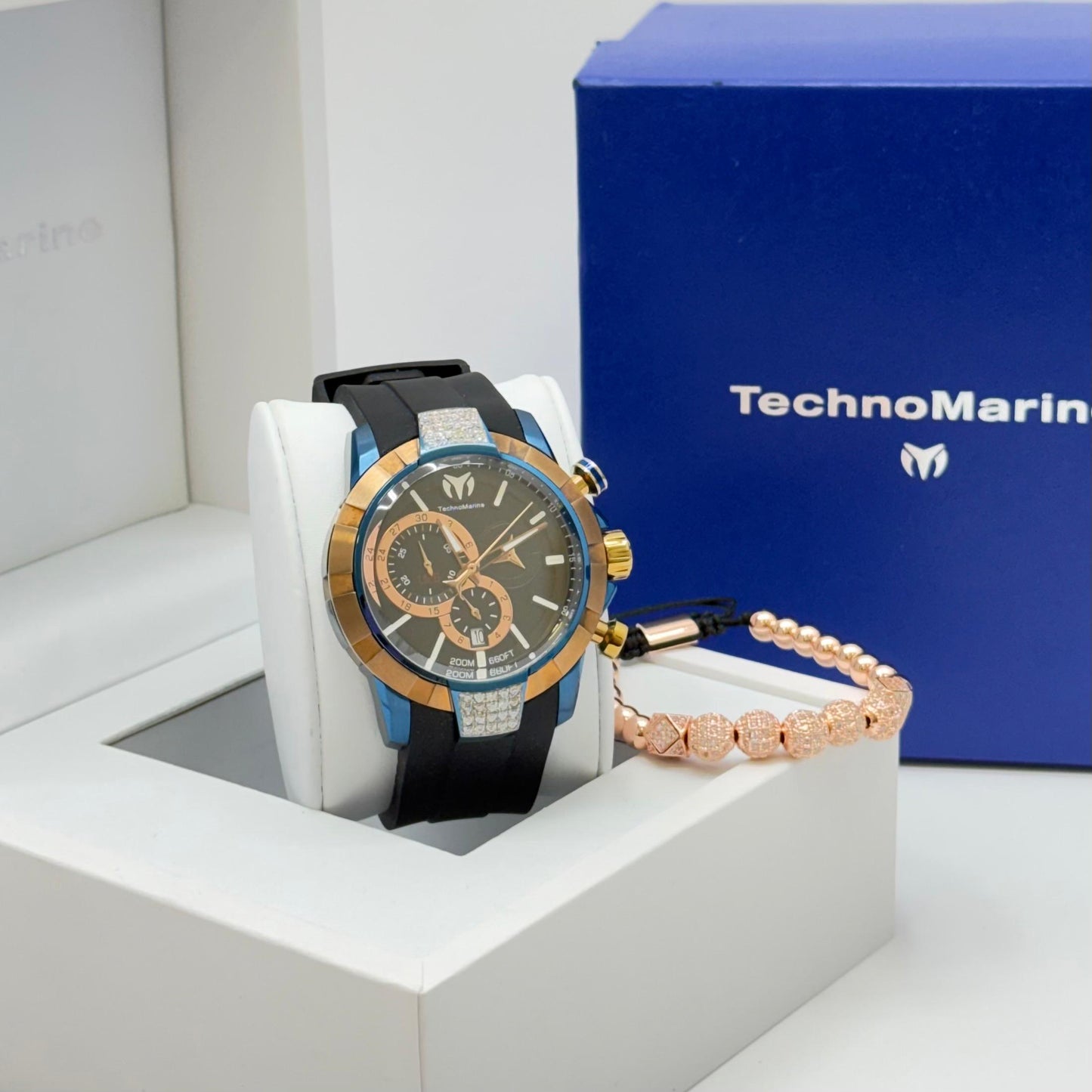 Technomarine 45 mm UF6 Quartz Gold and Gold  Dial Men's Watch Custom