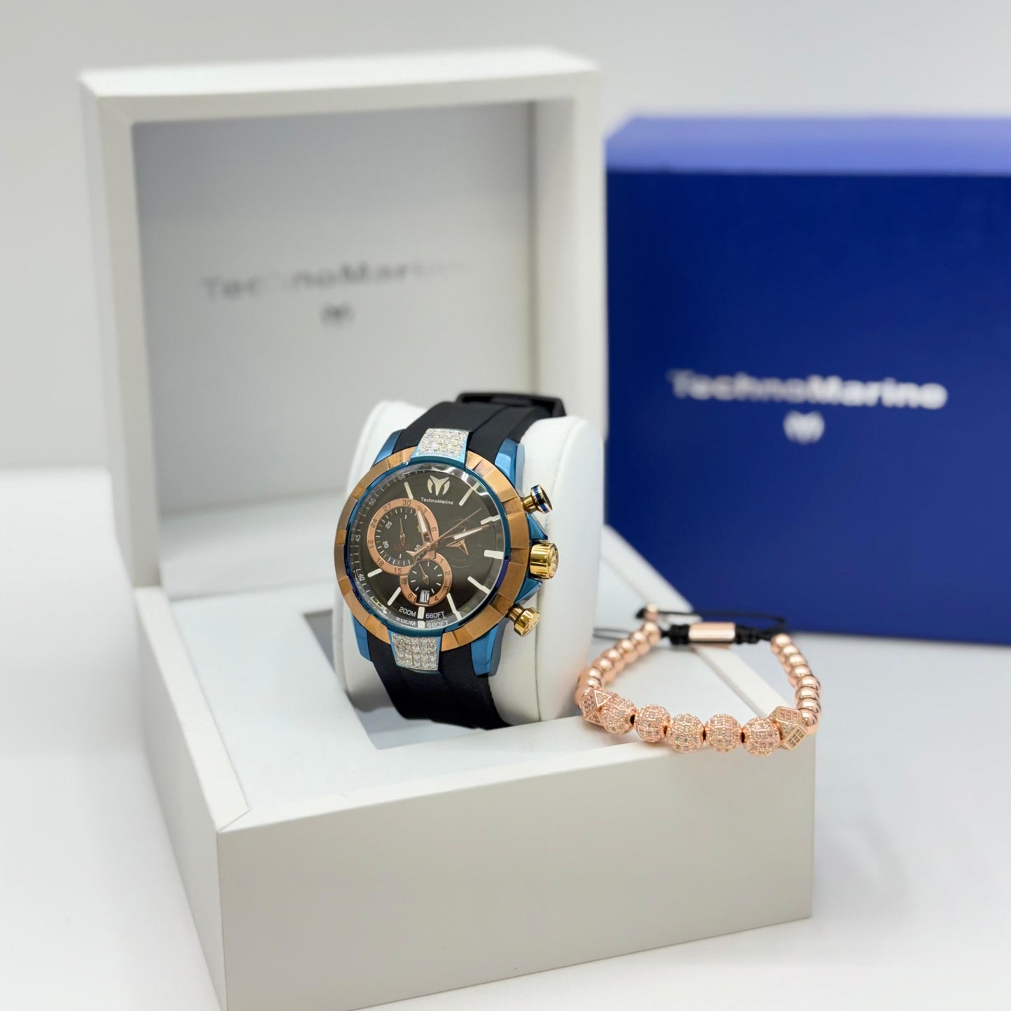 Technomarine 45 mm UF6 Quartz Gold and Gold  Dial Men's Watch Custom