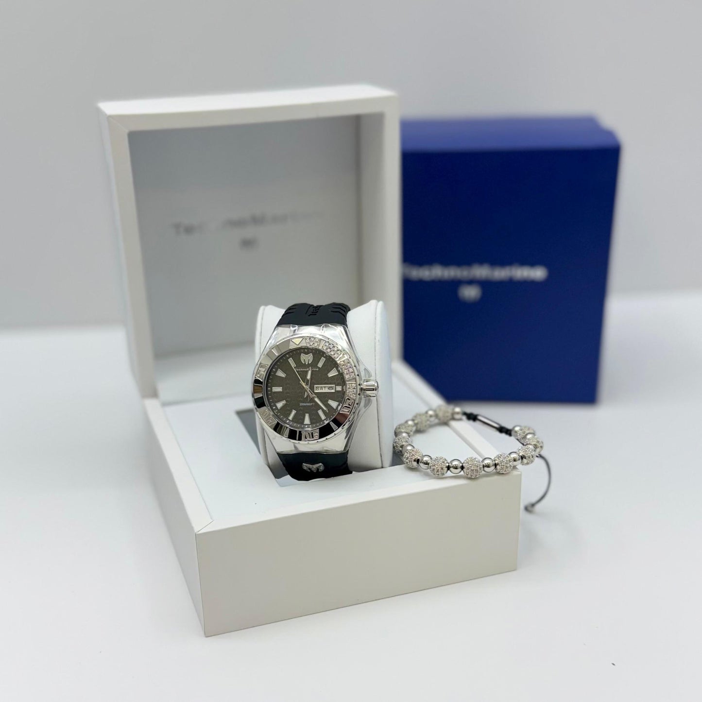 TechnoMarine Cruise Monogram Men's Watch - 47.8mm, Silver Custom